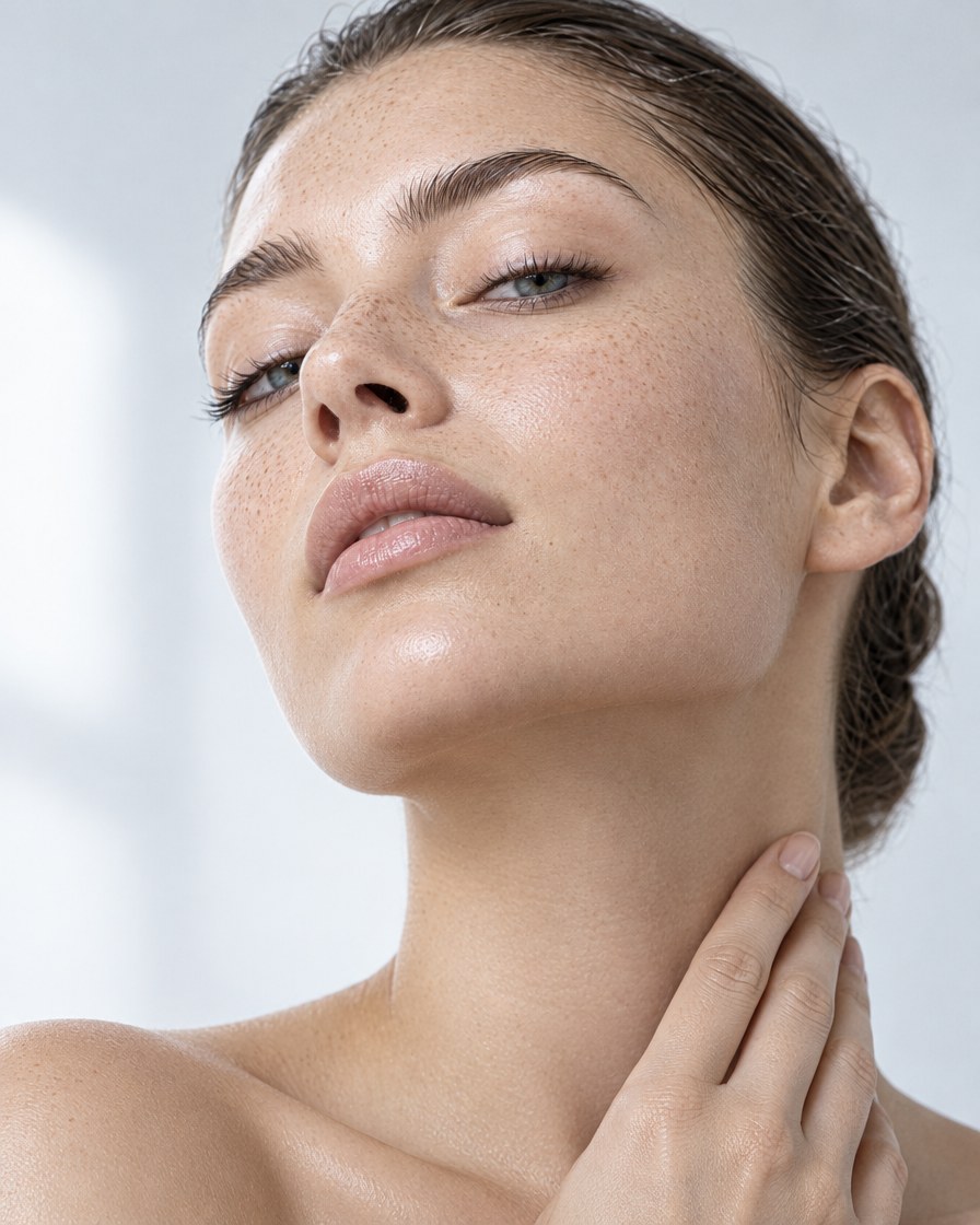 Professionele huidbehandeling met serum